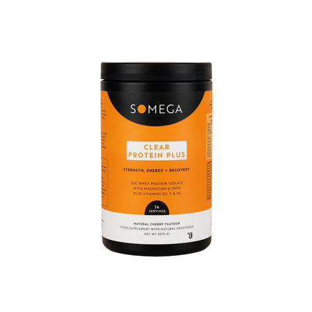 Somega Clear Protein Plus Cherry Container