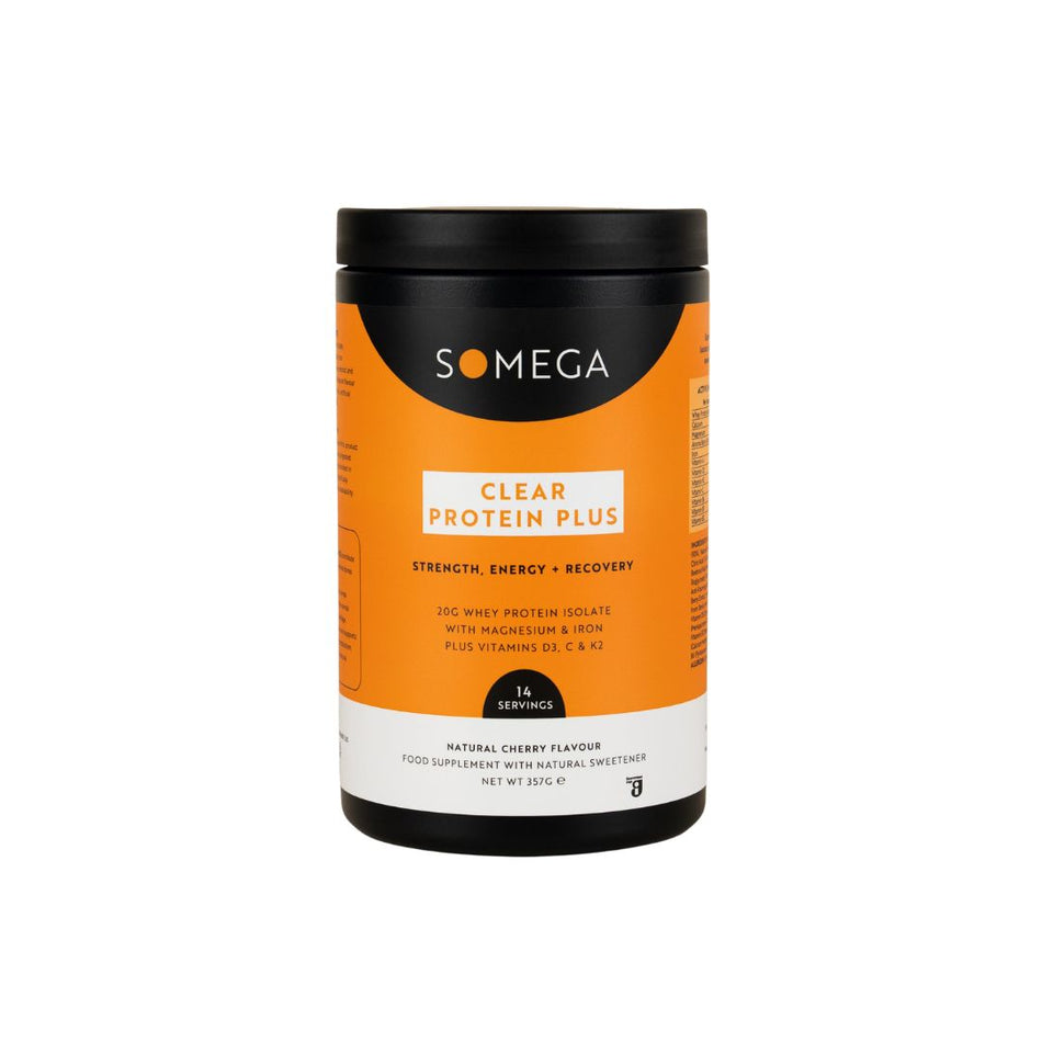 Somega Clear Protein Plus Cherry Container