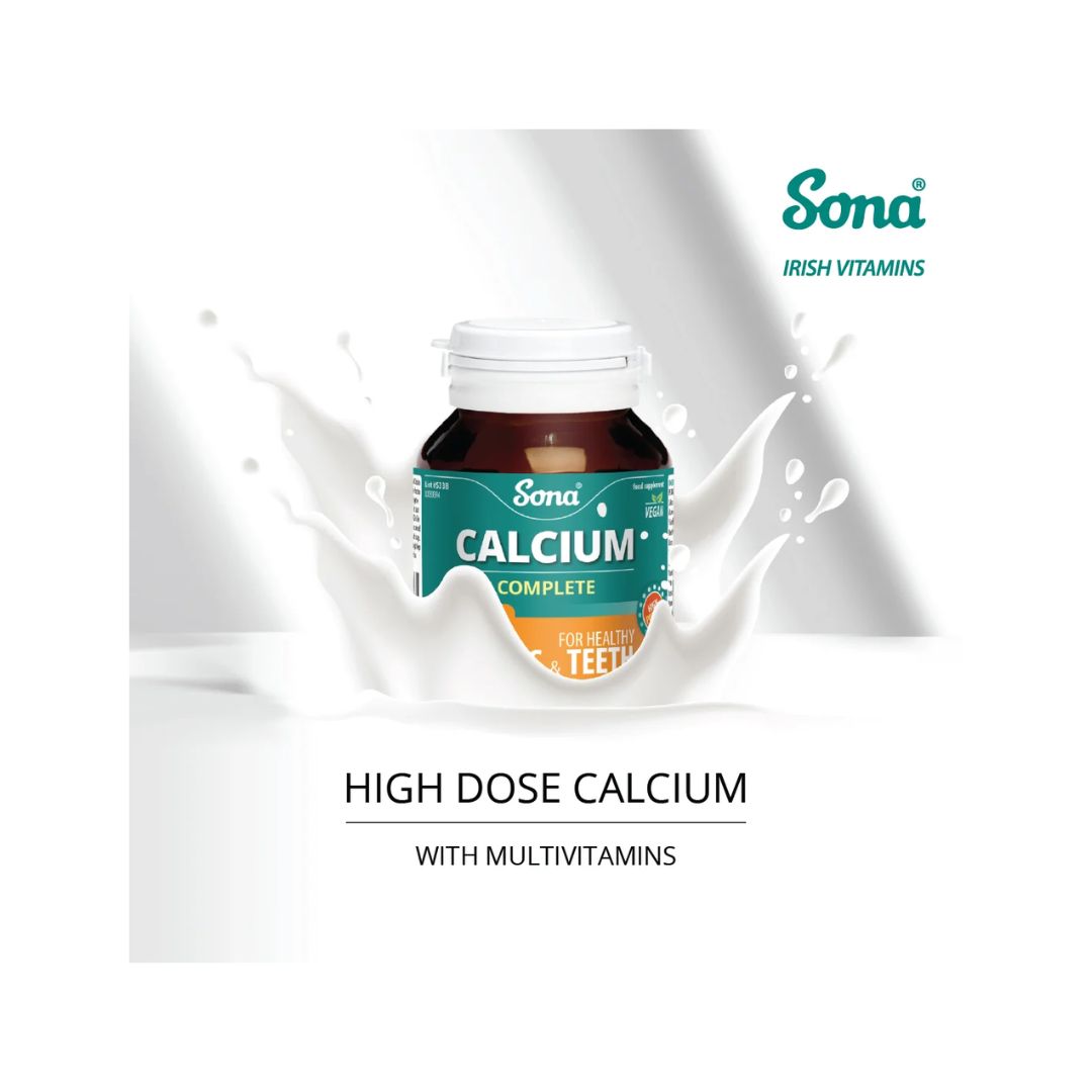 Sona Calcium Complete 60 Tablets promotional graphic