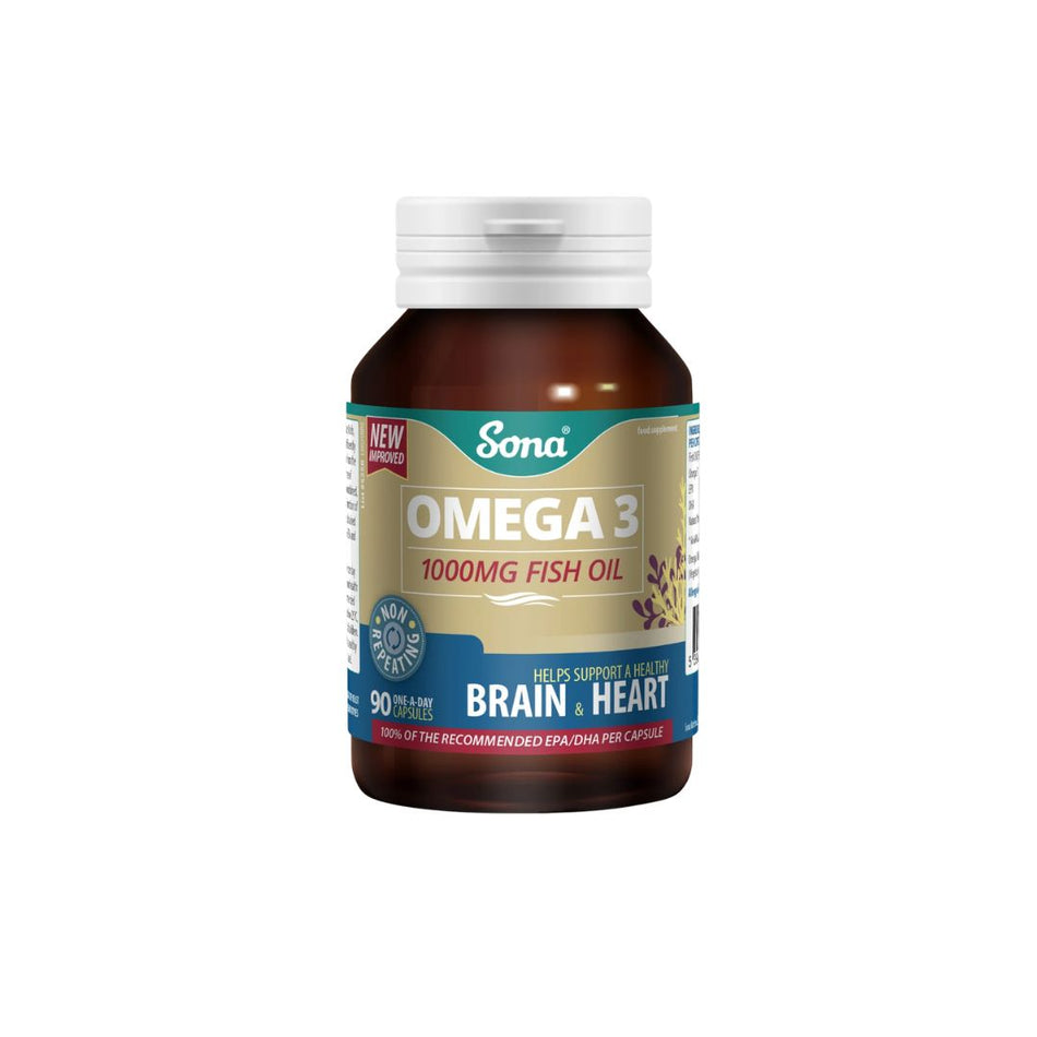 Sona Omega 3 1000mg Fish Oil 90 Capsules