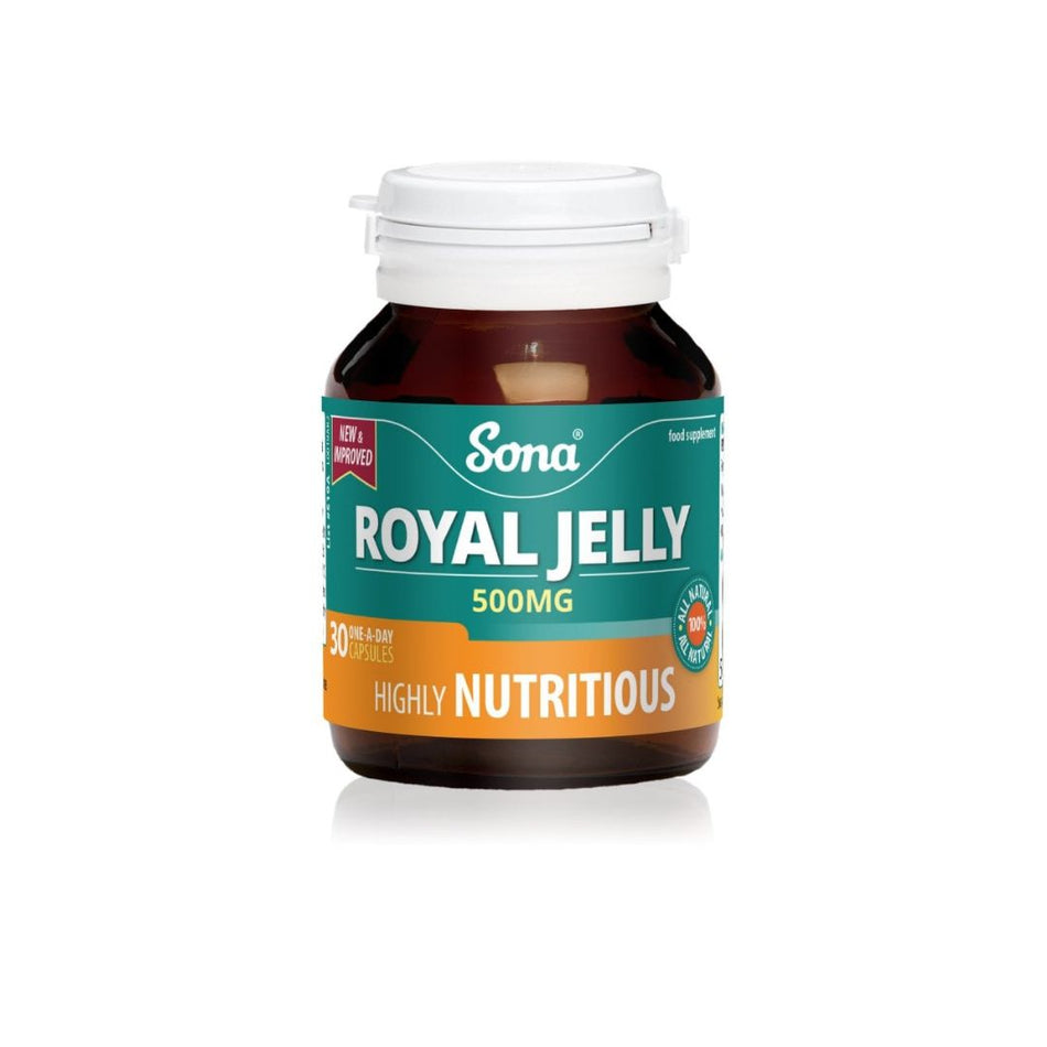 Sona Royal Jelly 30 Capsules container on a white background