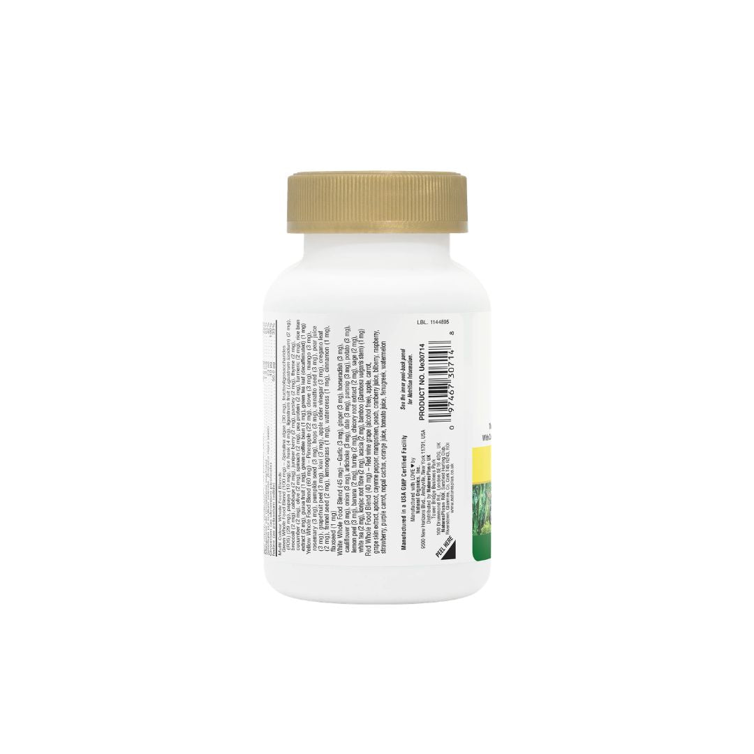 NaturesPlus Source of Life Gold 180 Mini-Tabs container (side view) on a white background