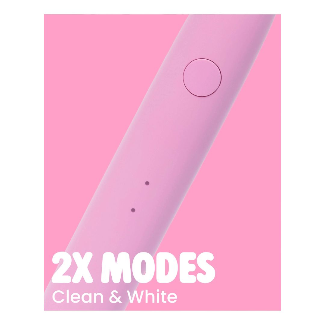 Spotlight Oral Care Sonic One Electric Toothbrush – Pink 'X MODES' graphic on a pink background