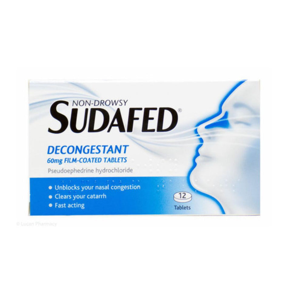 Sudafed Decongestant Tablets 12