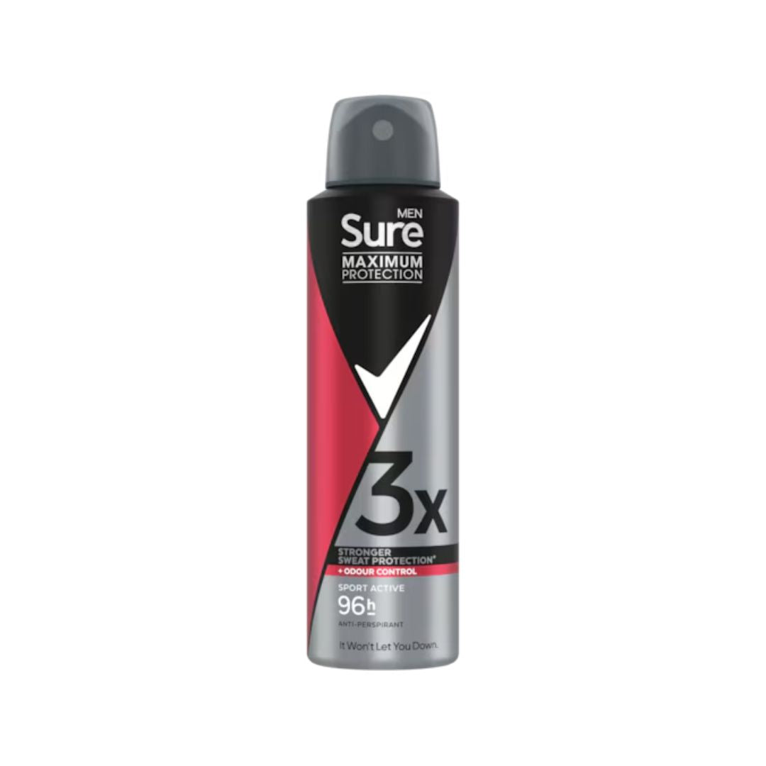 Sure Men Sport Active 96H Anti-Perspirant 150ml can on a white background