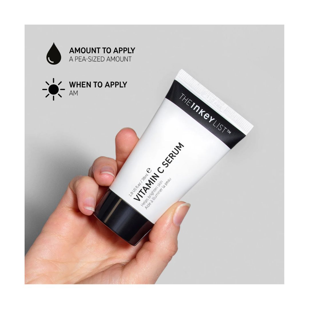 How much Inkey Vitamin C serum to apply