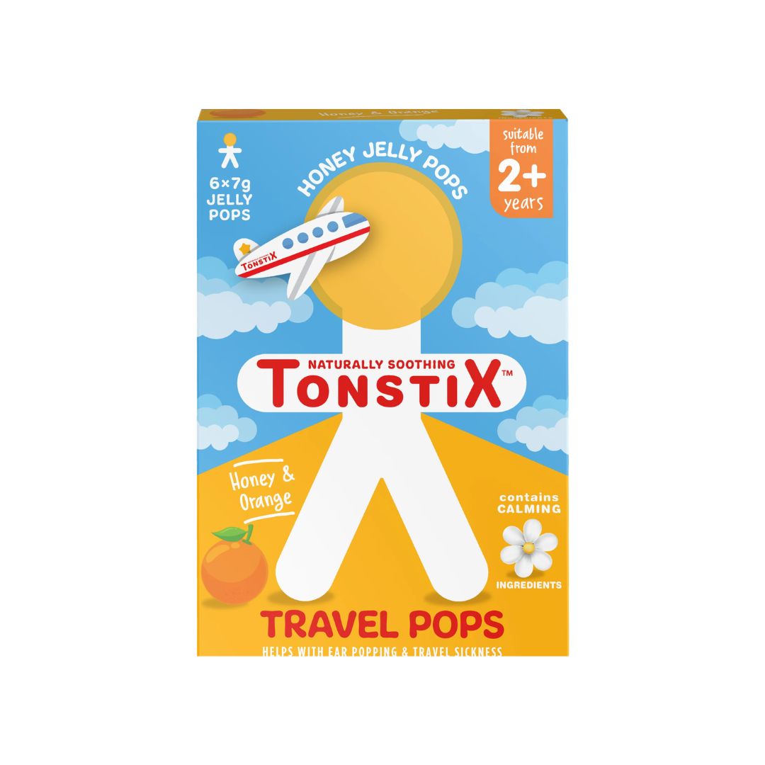 Tonstix Honey & Orange Travel Pop packaging on a white background