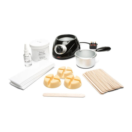 RIO Total Body Waxing Kit contents on a white background