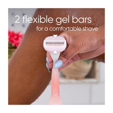 Gillette Venus ComfortGlide Spa Breeze Razor photo '2 Flexible gel bars' 