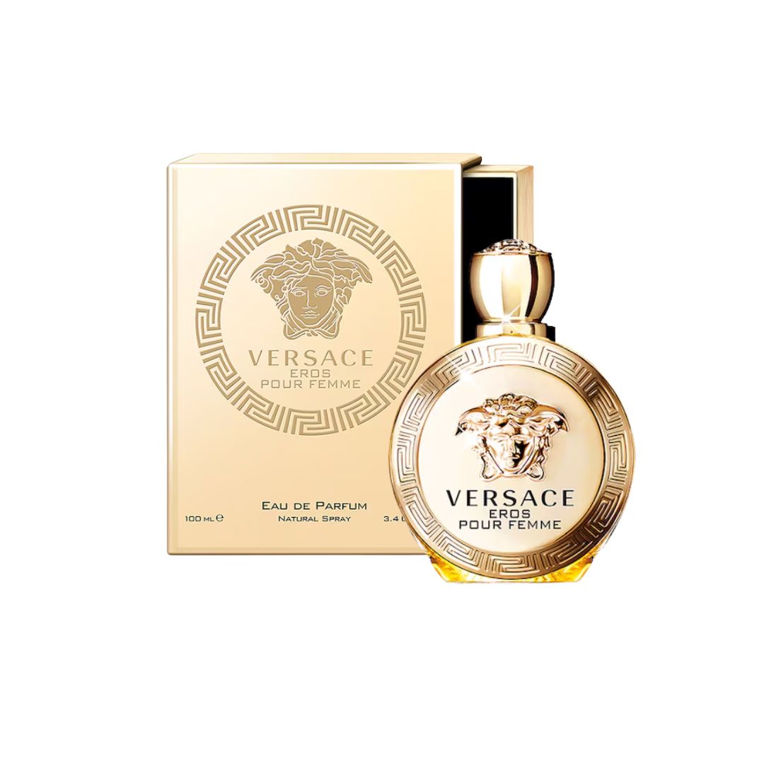 Versace Eros Pour Femme Eau de Parfum 100ml on a white background