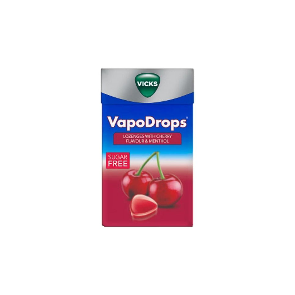 Vicks VapoDrops Sugar Free Cherry & Menthol Lozenges 40g