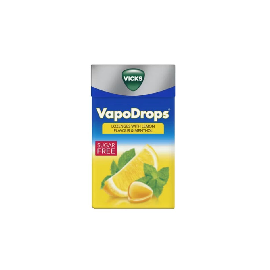 Vicks VapoDrops Sugar Free Lemon & Menthol Lozenges 40g