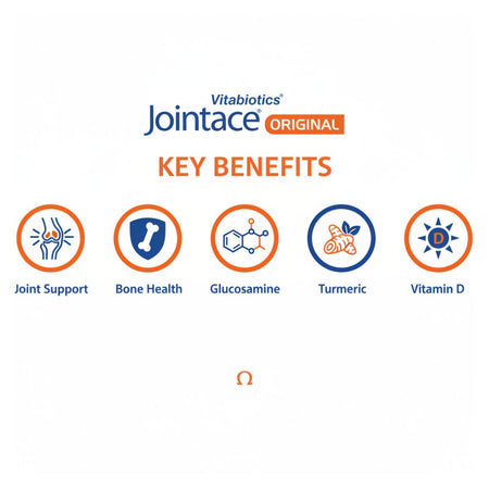 Vitabiotics Jointace Original 30 Tablets key benefits graphic