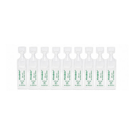 Vividrin Preservative Free Eye Drops on a white background