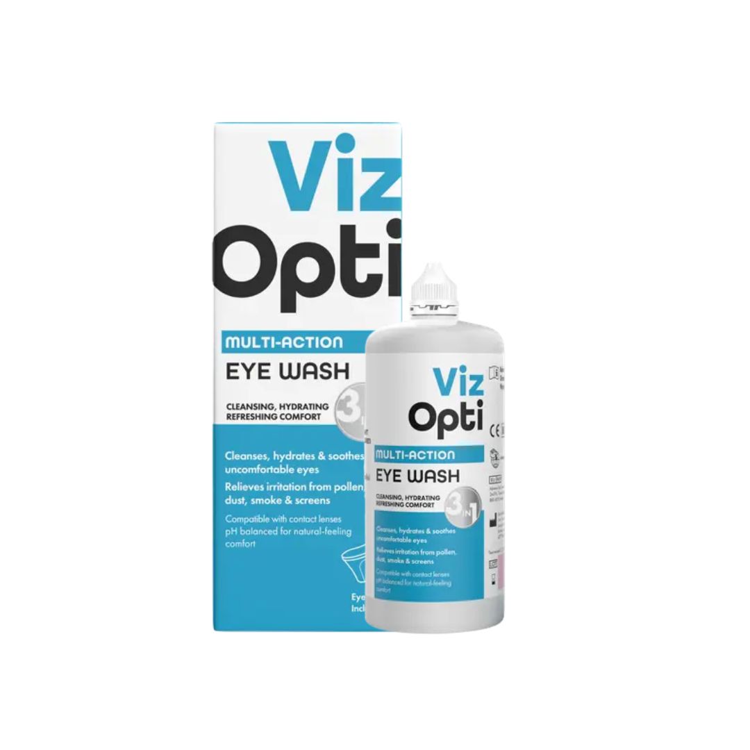 VizOpti Multi-Action Eye Wash 300ml on a  white background