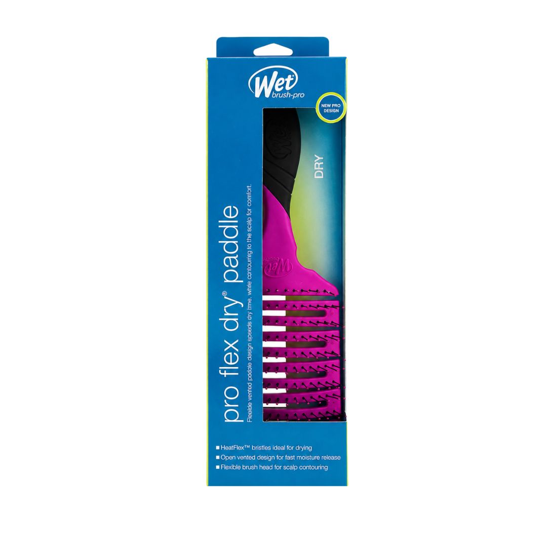 Wet Brush Pro Flex Dry Paddle packaging on a white background