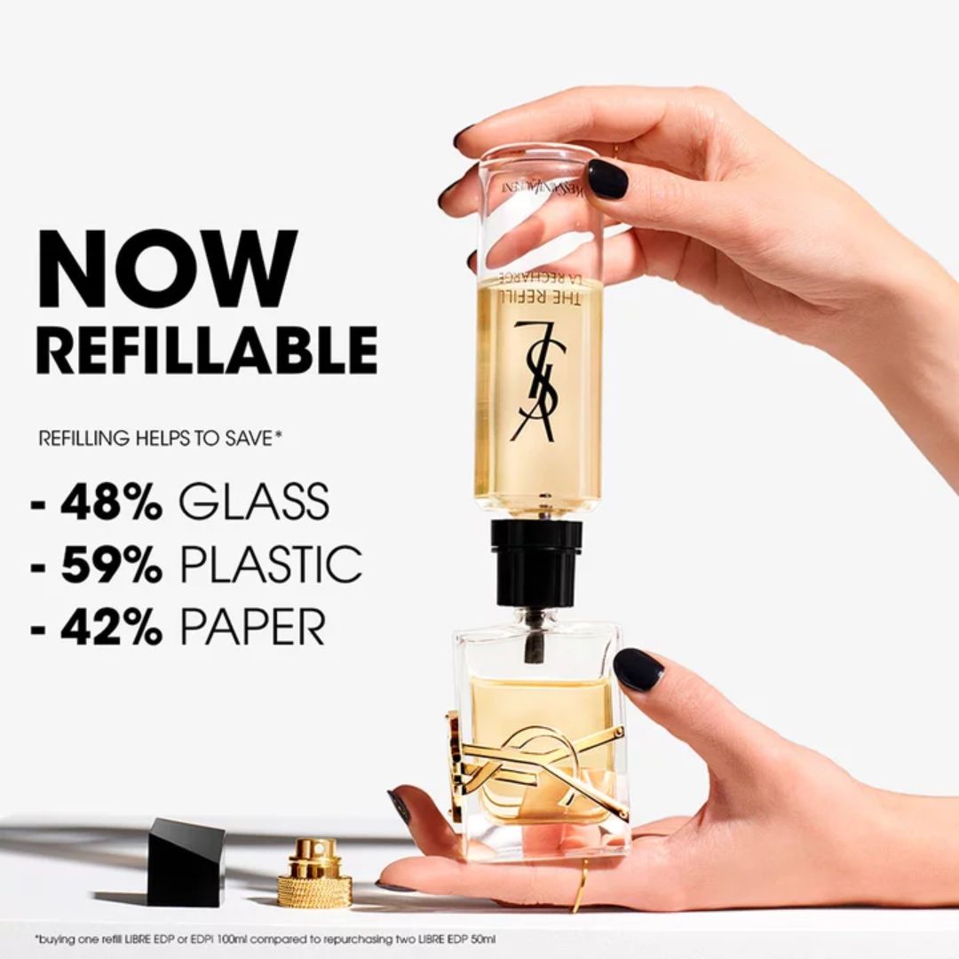 Yves Saint Laurent Libre Eau de Parfum 30ml 'now refillable' graphic