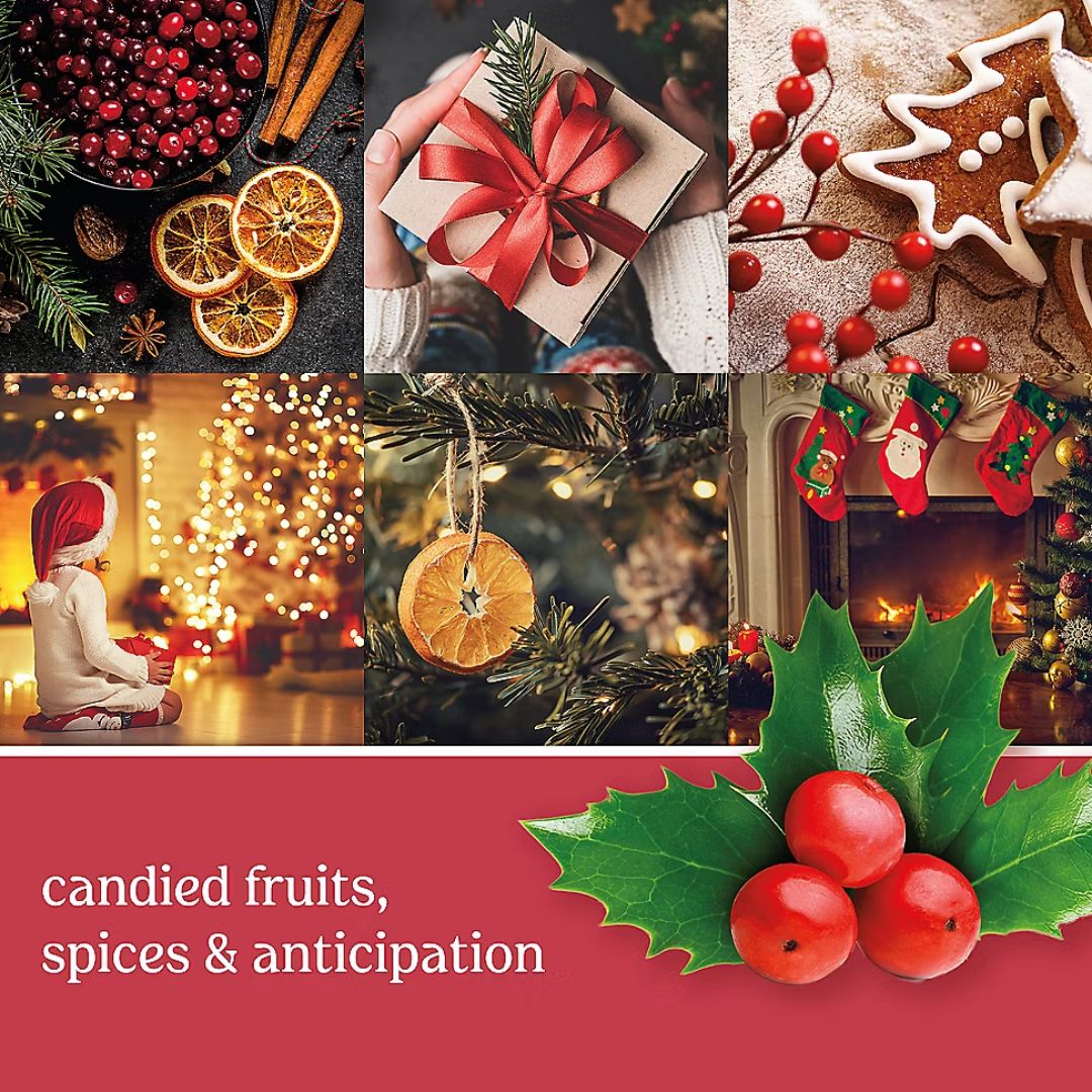 Yankee Large Christmas Eve Candle informative graphic