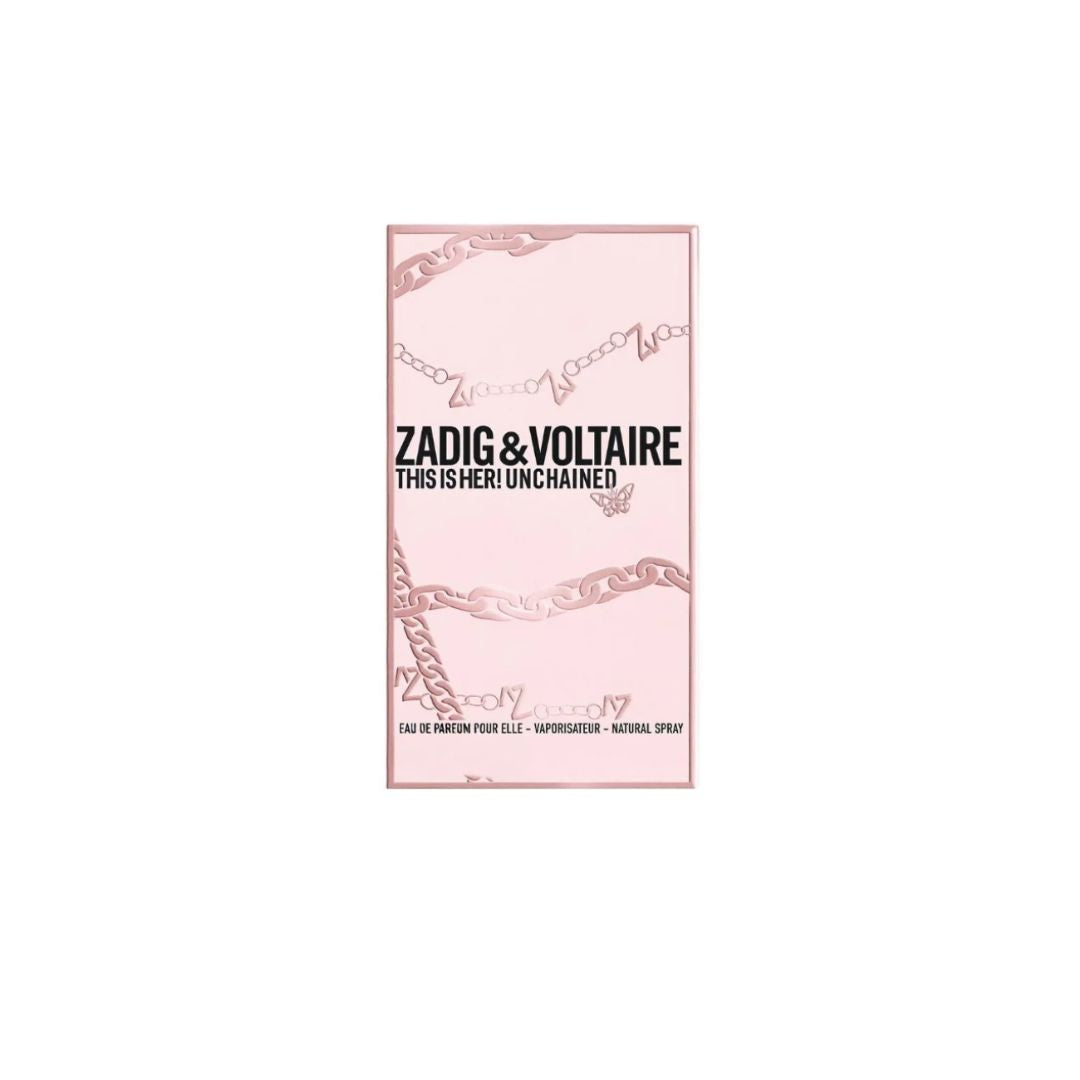 Zadig & Voltaire This Is Her! Unchained Eau de Parfum 50ml on a white background
