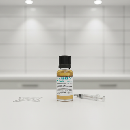 Anbesol clean white background