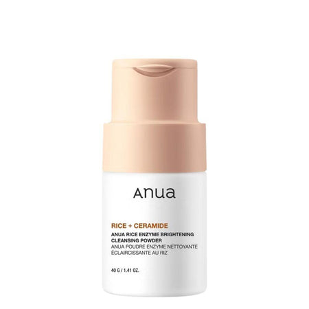 Anua skincare product on a white background Anua Rice + Ceramide Enzyme Brightening Cleansing Powder
