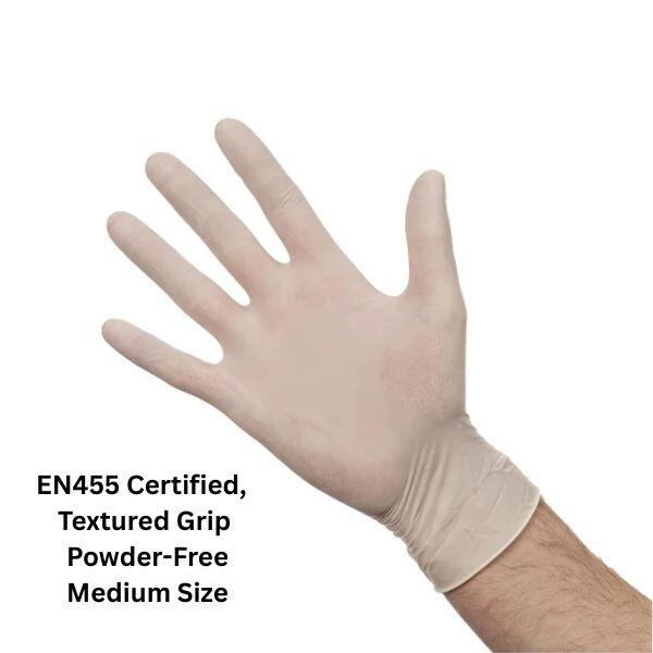 ASAP Powder free Latex Gloves Medium