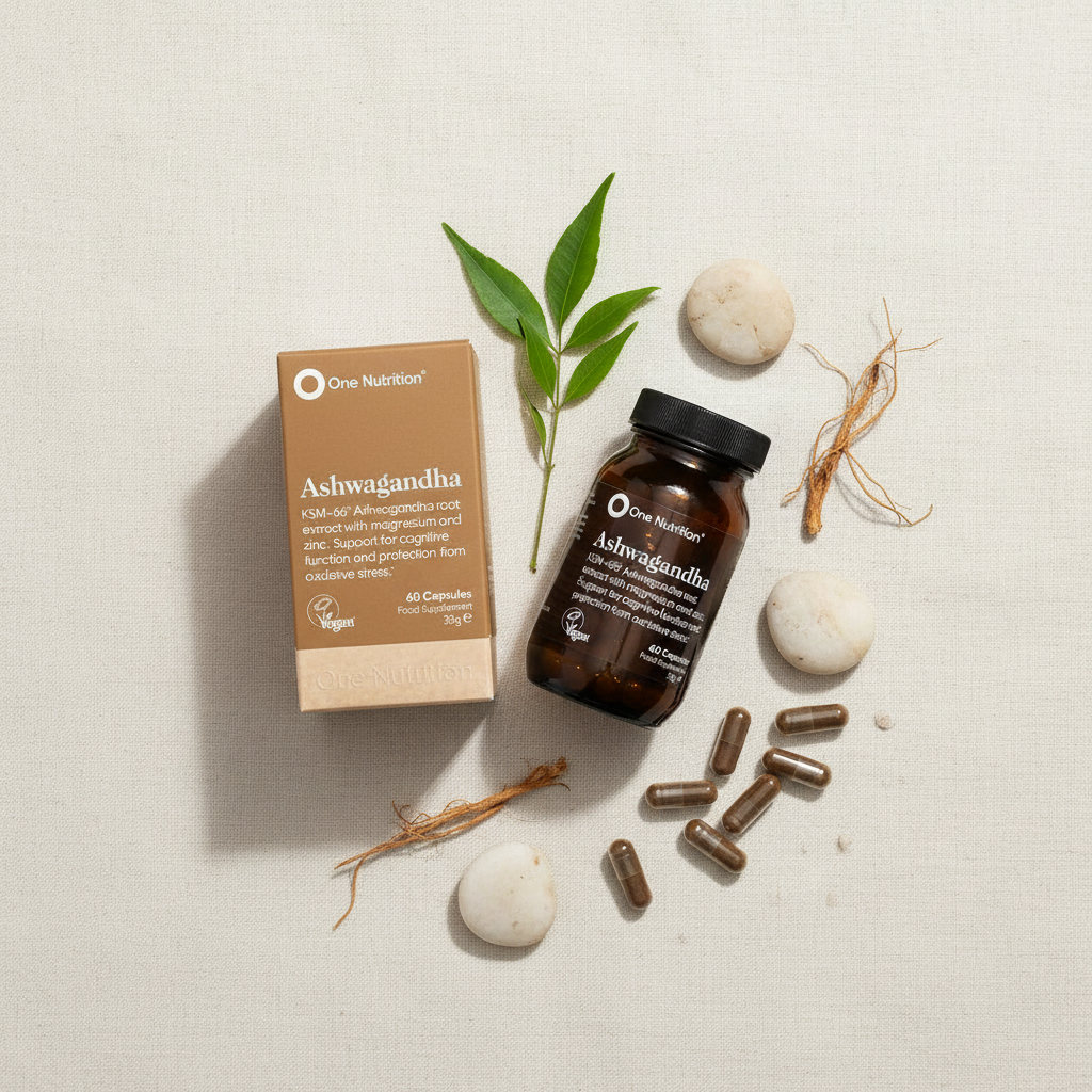 Ashwagandha KSM66 Flat Lay