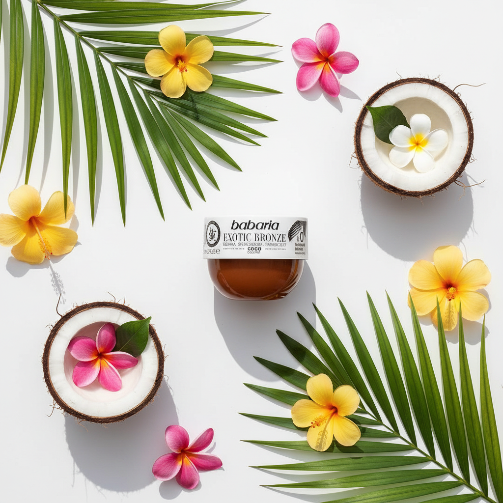 Babaria Tanning Gel Flat Lay
