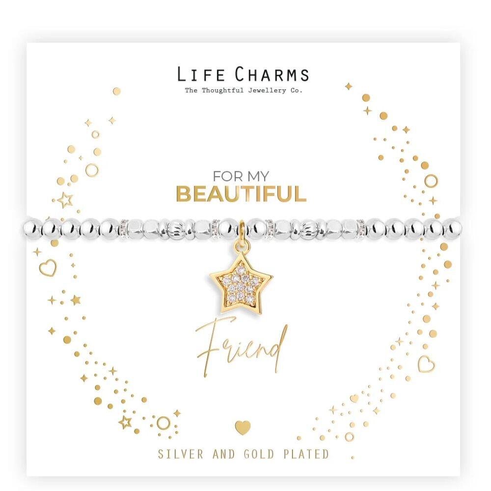 Life Charms For My Beautiful Friend Bracelet
