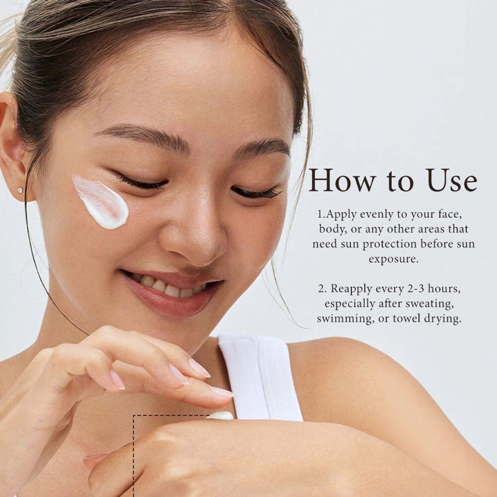 lady applying Beauty of Joseon Relief Sun Aqua-Fresh Rice + B5 SPF50+ 50ml