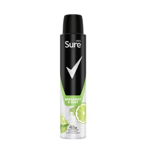 Sure Men Deodorant Spray Bergamot & Mint