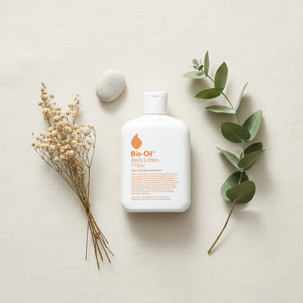 Bio Oil Body Lotion Flat Lay