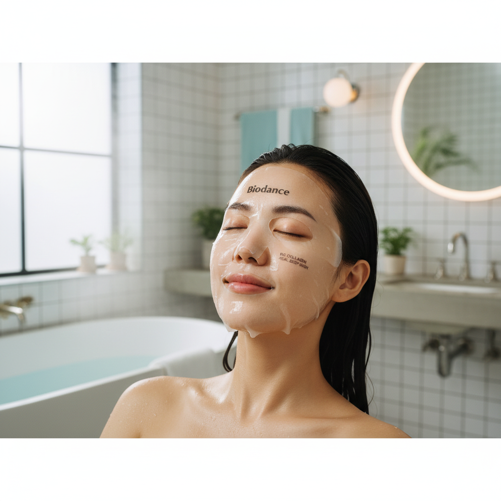 Biodance Collagen Mask In Use