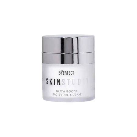 BPerfect Skin Studio Glow Boost Moisture Cream jar on a white background