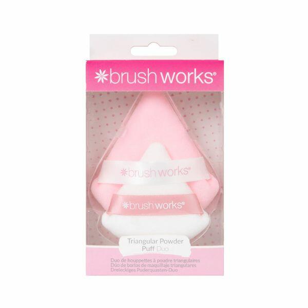 Brushworks Triangular Powder Puff Duo