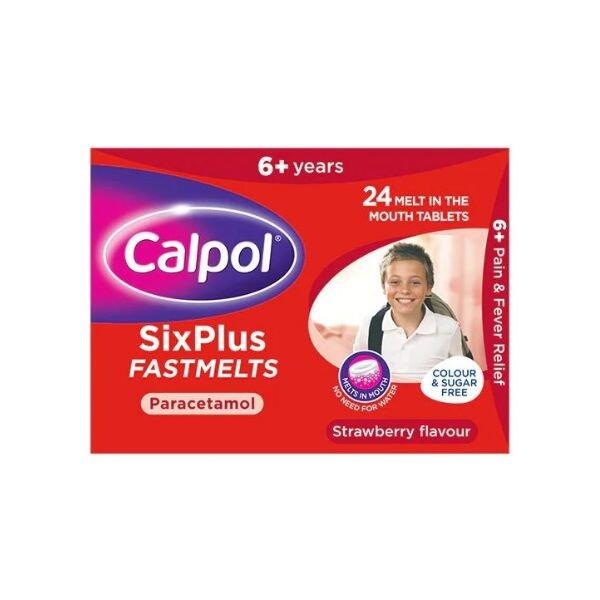 Calpol SixPlus Fastmelts Strawberry