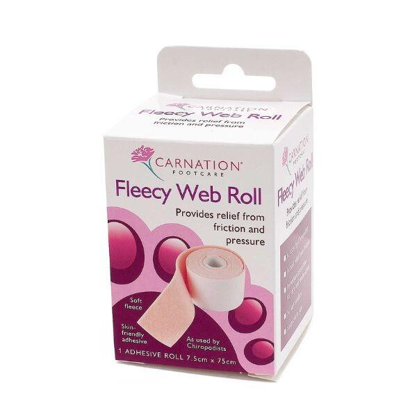 Carnation fleecy web roll