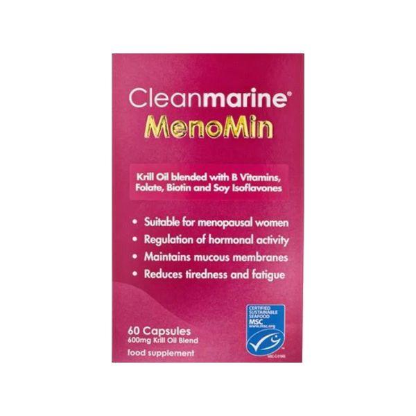 Cleanmarine MenoMin Capsules menopause support Ireland