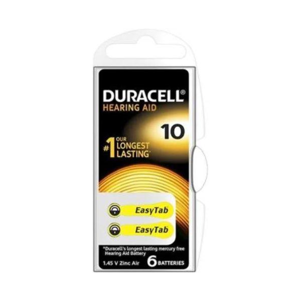 Duracell Hearing Aid Battery Yellow 10