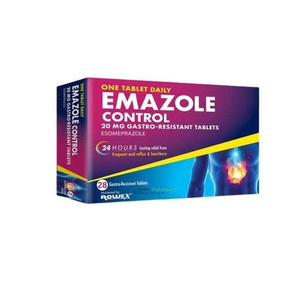 Emazole Control 20mg Gastro-Resistant Tablets 28's
