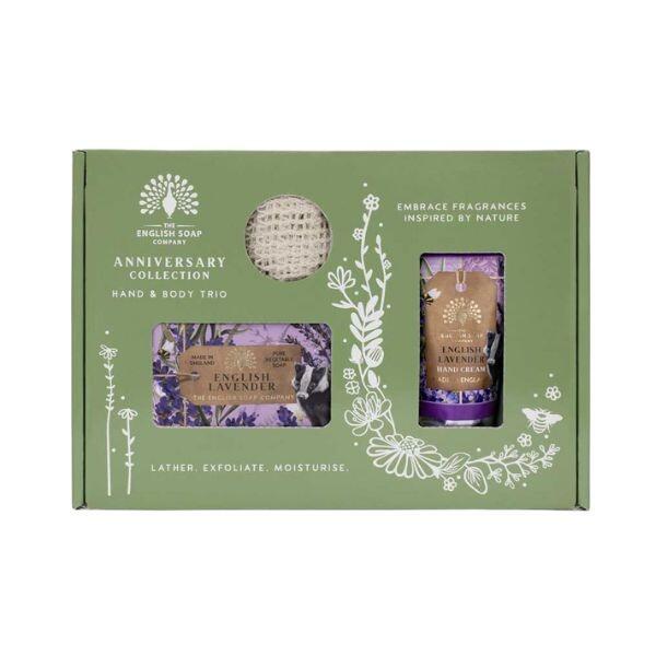 The English Soap Company Collection English Lavender Hand & Body Trio