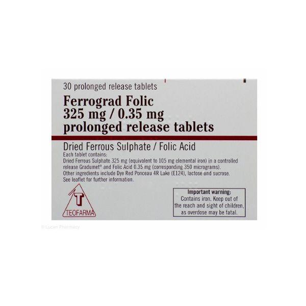 Ferrograd Folic 0.35mg Prolonged Release Tablets