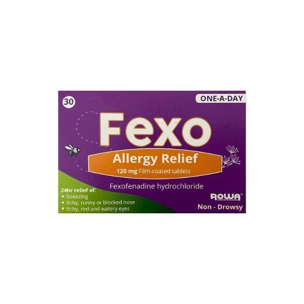 Fexo Allergy Relief 120mg Fexofenadine Tablets