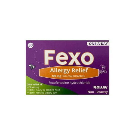 Fexo Allergy Relief 120mg Fexofenadine Tablets