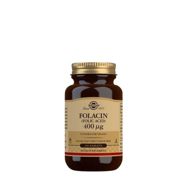 Solgar Folacin Folic Acid 400ug 250 Tablets