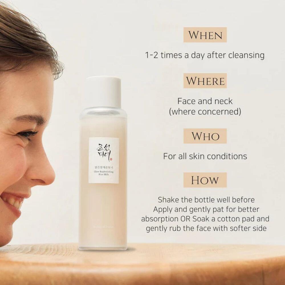 who Glow Replenishing Rice Milk Toner is for?