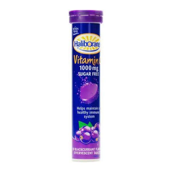 Haliborange Effervescent Vit C Blackcurrant Tabs
