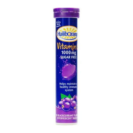 Haliborange Effervescent Vit C Blackcurrant Tabs