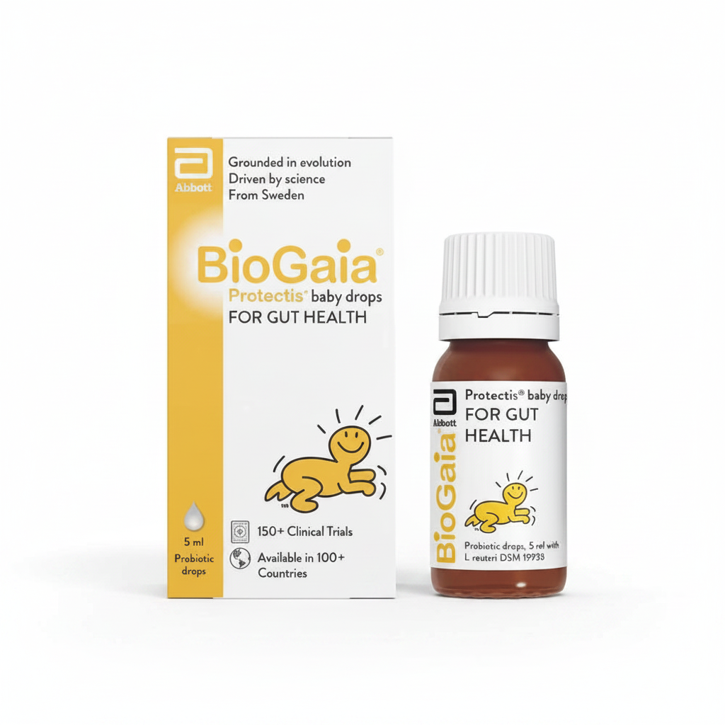 BioGaia Protectis Baby Probiotic Drops bottle on white background