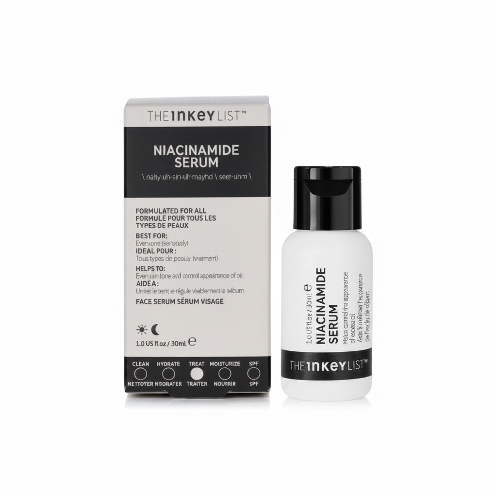 The INKEY List Niacinamide Serum 30ml bottle on white background
